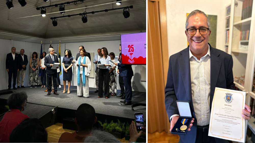 Jorge Cordeiro condecorado pelo Município de Almada