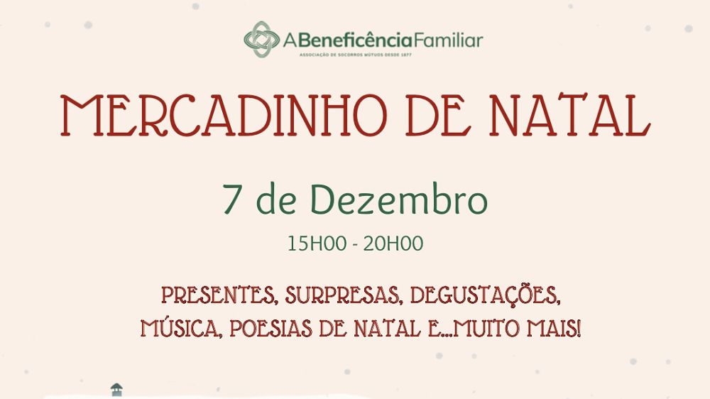 A Beneficência Familiar convida para um Dia Especial de Natal